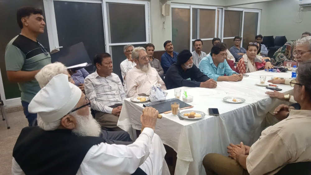 Election of the new cabinet of Pakistan Writers Guild Sindh, January 29, 2025, at the Arts Council of Pakistan, Karachi.