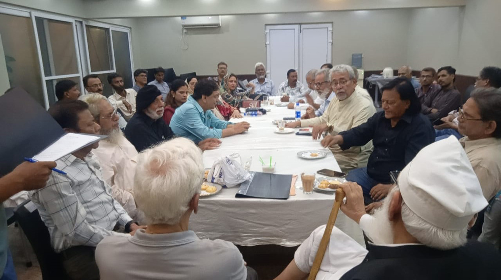 Election of the new cabinet of Pakistan Writers Guild Sindh, January 29, 2025, at the Arts Council of Pakistan, Karachi.