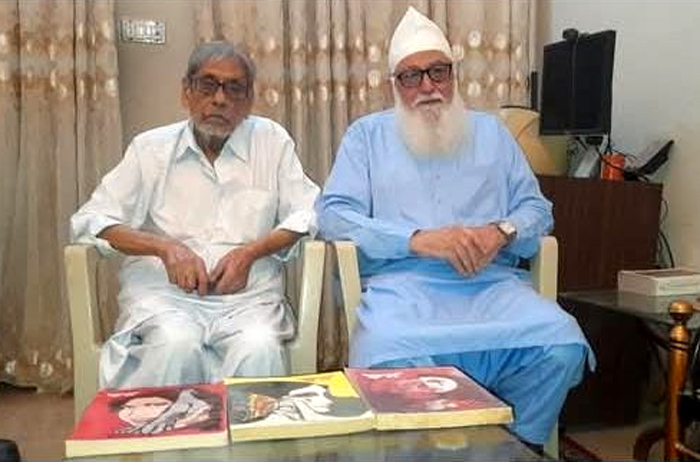 Secretary Pakistan Writers Guild SIndh, Mr Ahmed Umer Shareef with Ex Secretary Pakistan Writers Guild Late Mr. Naseem Durrani, editor Magazine SEEP, more thank 60 year friendship